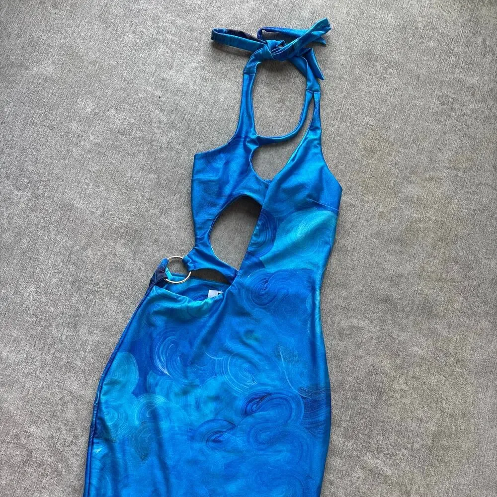 Farai London Blue Maxi Dress - Picture 2 of 7